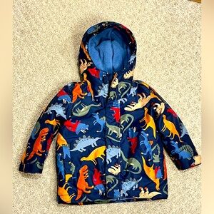 Childrens Place 3-in-1 Hooded Jacket Toddler Coat 2T Dinosaurs Winter EUC